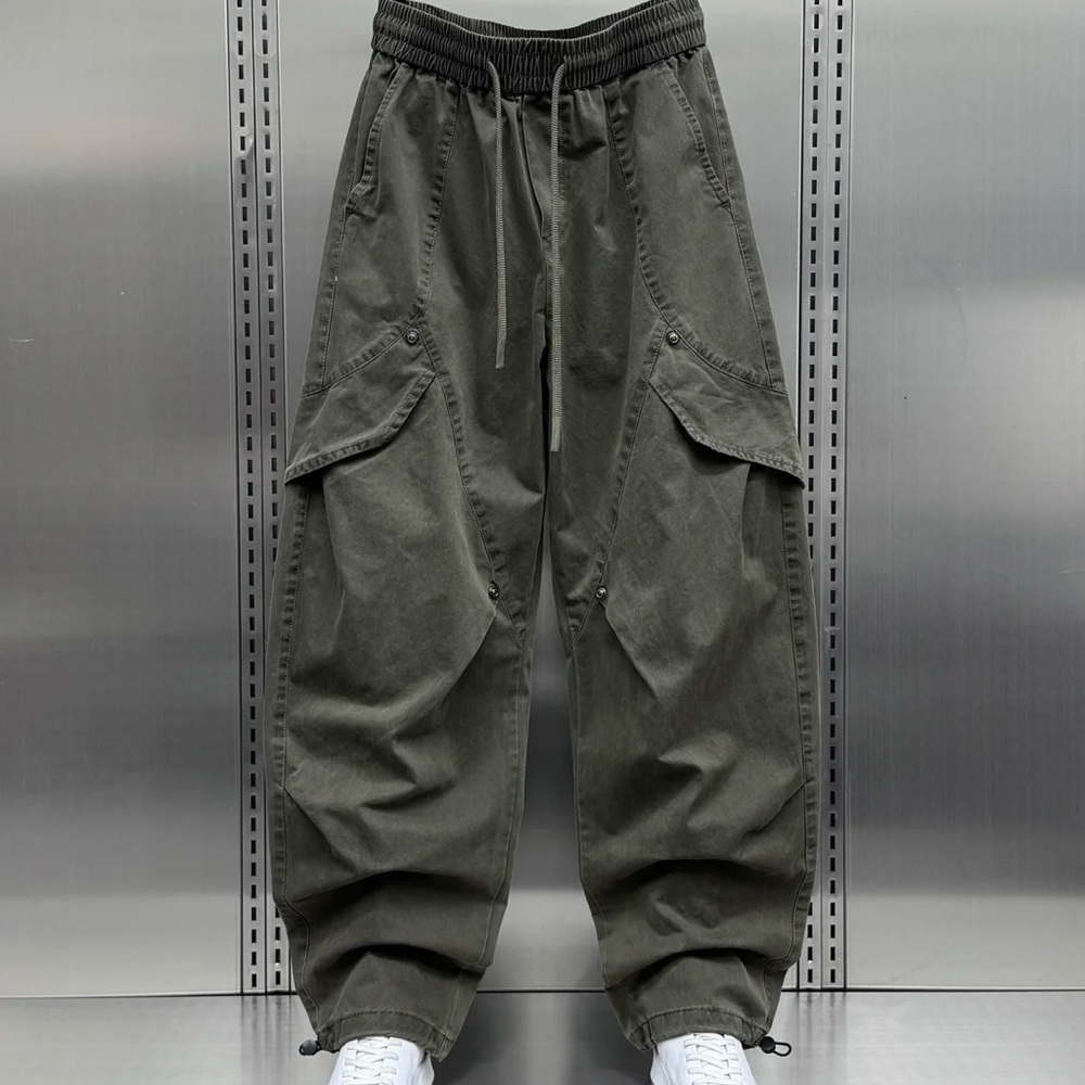 Olive Green Men's Cargo Pants